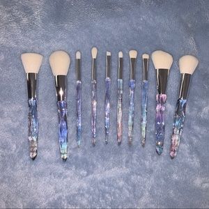 10 Pcs Diamond Makeup Brushes Set (New!) NWOT